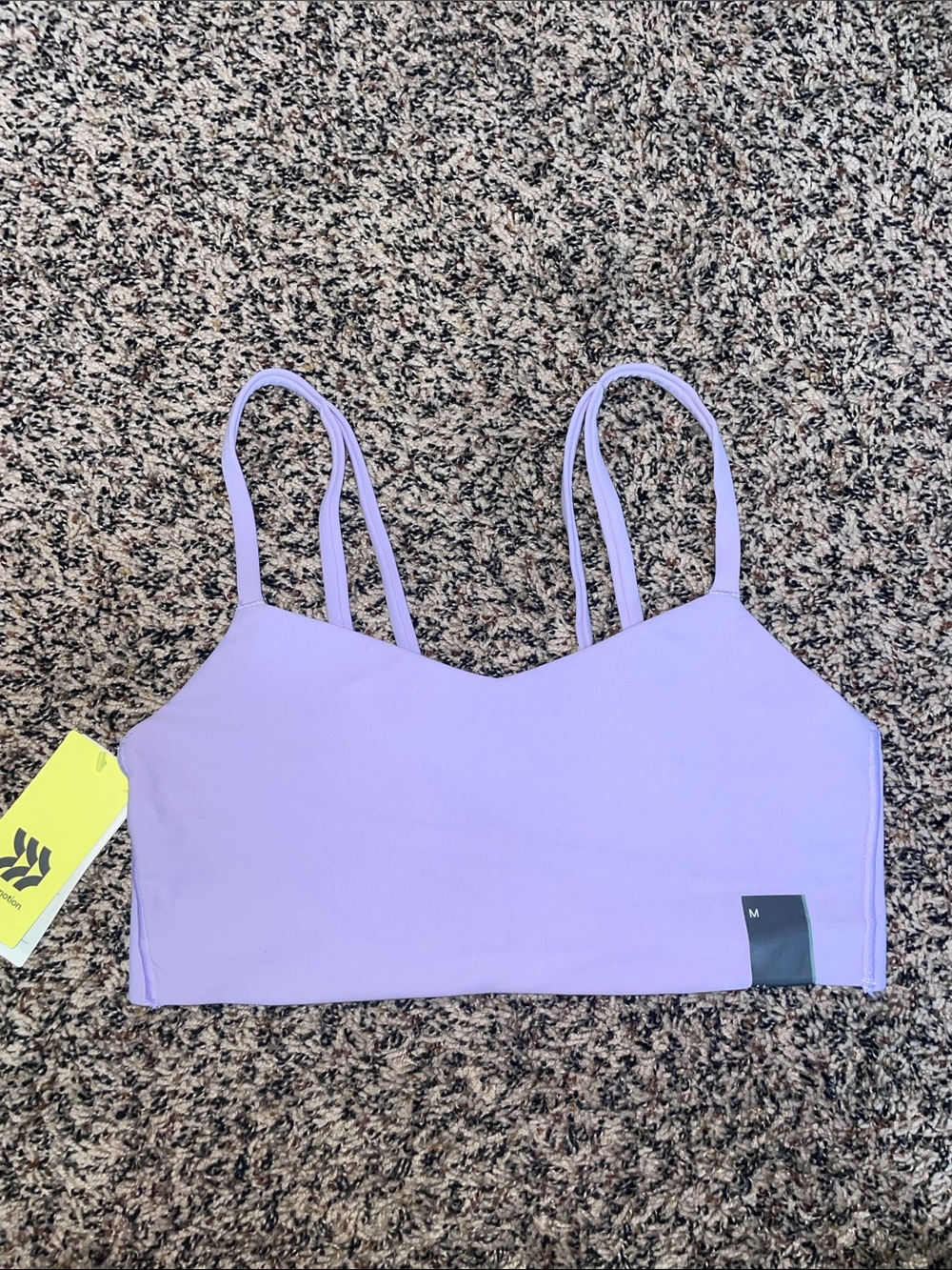 all in motion Lavender Strappy Sports Bralette M NWT